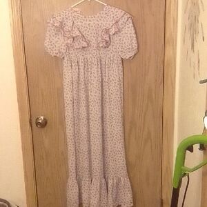 Floral Pink Kids Dress